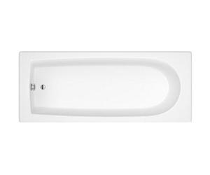 Nuie Barmby 1600 X 700mm Round Single-Ended Acrylic Bath With Leg Set, Gloss White