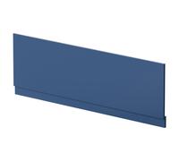 Nuie Bath End Panel with Plinth | Satin Blue | MFC | 1700mm