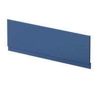 Nuie Bath End Panel with Plinth | Satin Blue | MFC | 1800mm