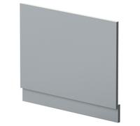 Nuie Bath End Panel with Plinth | Satin Grey | MFC | 700mm