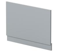 Nuie Bath End Panel with Plinth | Satin Grey | MFC | 800mm