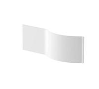 Nuie Bath Front Panel P Shaped Shower Bath Modern Panel White Finish