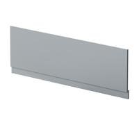 Nuie Bath Front Panel with Plinth | Satin Grey | MFC | 1700mm