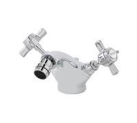 Nuie Beaumont Luxury Mono Bidet Mixer Tap with Pop-up Waste | Chrome | Brass | 50mm x 95mm