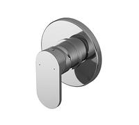 nuie BINMV10 Binsey | Modern Bathroom Round Concealed Manual Shower Valve with Lever Handle, 110mm, Chrome