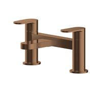 Nuie Binsey Deck Mounted Bath Filler Tap | Brushed Bronze | Brass | 215mm x 120mm x 142mm