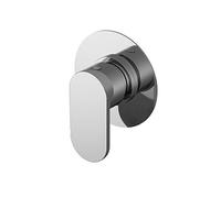 Nuie BINWD14 Binsey Modern Bathroom Round Concealed Diverter 2/3/4 Way with Lever Handle, 100mm, Chrome