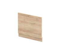 Nuie Bleached Cuneo Oak MFC End Bath Panel with Plinth | Bleached Oak | 700mm