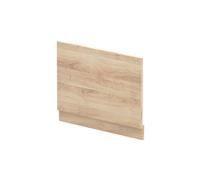 Nuie Bleached Cuneo Oak MFC End Bath Panel with Plinth | Bleached Oak | 750mm