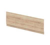 Nuie Bleached Cuneo Oak MFC Front Bath Panel with Plinth | Bleached Oak | 1800mm