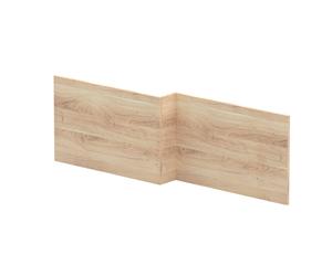 Nuie Bleached Cuneo Oak Square Shower Bath Front Panel | Bleached Oak | MFC | 1700mm
