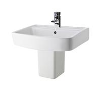 Nuie Bliss 520mm Basin and Semi Pedestal - CBL011