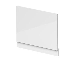 nuie BPR111W Bath Panels Modern Bathroom Waterproof Shower Bath End Panel, 700mm, Gloss White