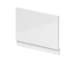 nuie BPR113W Bath Panels Modern Bathroom Waterproof Shower Bath End Panel, 800mm, Gloss White