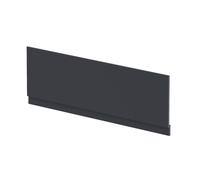 nuie BPR1405 Modern Bathroom Straight Bath Front Panel and Plinth, 560 x 1695 x 36mm, Satin Anthracite