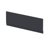 nuie BPR1407 Modern Bathroom Straight Bath Front Panel and Plinth, 560 x 1795 x 36mm, Satin Anthracite