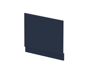 nuie BPR2911 Arno Modern Bathroom Standard Straight Bath End Panel, 700mm, Satin Midnight Blue