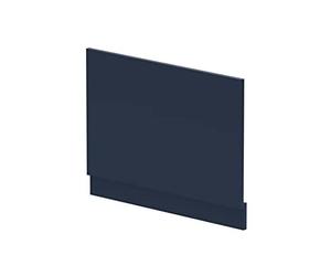 nuie BPR2912 Arno Modern Bathroom Standard Straight Bath End Panel, 750mm, Satin Midnight Blue