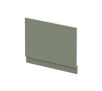nuie BPR813 Modern Bathroom Straight Bath End Panel and Plinth, 560 x 780 x 36mm, Satin Green
