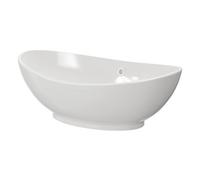 Nuie Braga Oval Countertop Basin | White | Ceramic | 588mm x 390mm