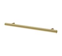 Nuie Cedar Knurled Bar Furniture Handle | Brushed Brass | Zinc Alloy | 192mm