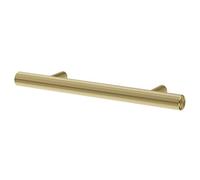 Nuie Cedar Knurled Bar Furniture Handle | Brushed Brass | Zinc Alloy | 96mm