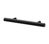 Nuie Cedar Knurled Bar Furniture Handle | Matt Black | Zinc Alloy | 96mm