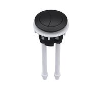 Nuie Ceramic Dual Flush Push Button | Matt Black | Plastic | 48mm