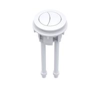 Nuie Ceramic Dual Flush Push Button | Matt White | Plastic | 48mm