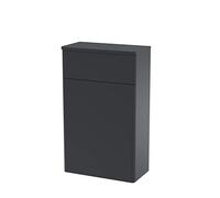 nuie CLA1441 Classique Traditional Bathroom Floor Standing WC Toilet Unit (Concealed Cistern and Pan Not Included), 500mm, Satin Anthracite