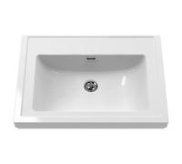 Nuie Classique Furniture Basin without Tap Holes | White | Ceramic | 600mm