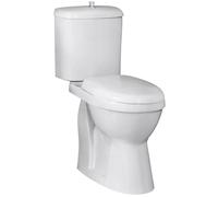 Nuie Doc M Comfort Height Toilet Pan with Cistern and Seat | White | Ceramic | 380mm x 860mm x 650mm