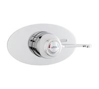 Nuie Concealed Sequential Thermostatic Shower Valve with Lever | Chrome | Brass | 205mm x 110mm x 152mm