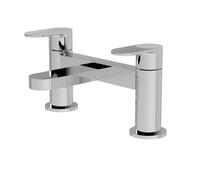Nuie Cyprus Deck Mounted Bath Filler Tap | Chrome | Brass | 230mm x 116mm x 142mm