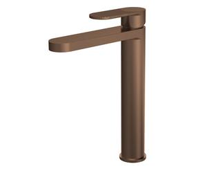 Nuie Cyprus High Rise Basin Mixer Tap | Brushed Bronze | Brass | 52mm x 290mm x 190mm