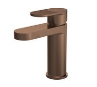 Nuie Cyprus Mono Basin Mixer Tap with Push Button Waste | Brushed Bronze | Brass | 52mm x 160mm x 150mm
