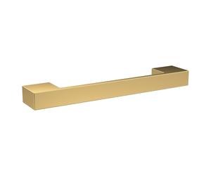 Nuie D Shaped Furniture Handle with 128mm Hole Centres | Brushed Brass | 150mm
