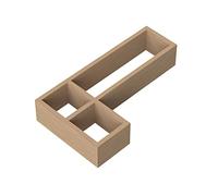nuie DDL300 Accessories L-Shaped Bamboo Drawer Organiser, 150mm, Bamboo