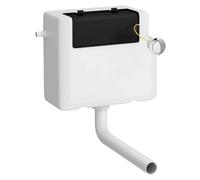 Nuie Dual Flush Concealed Cistern with Push Buttons | Chrome | ABS Polished Chrome | 340mm x 296mm x 142mm