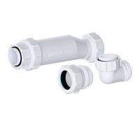 Nuie E323 In-Line One-Way Basin Waste Trap, Polished Chrome-Plated Brass, 51mm