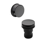 nuie E727E Modern Bathroom Round Inset Bath Push Button Waste, Brushed Pewter