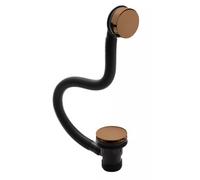 Nuie Easyclean Sprung Plug Bath Waste | Brushed Bronze | Brass | 70mm x 70mm x 100mm