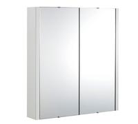 Nuie Eden 2 Door Mirror Cabinet | Gloss White | Glass/MDF | 600mm