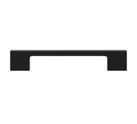 Nuie Elder Slim Line Furniture Handle | Matt Black | Zinc Alloy | 128mm