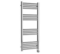 Nuie Electric Round Ladder Rail | Chrome | 1200mm x 500mm