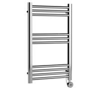 Nuie Electric Round Ladder Rail | Chrome | 800mm x 500mm
