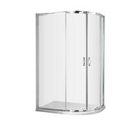 Nuie Ella Offset Quadrant Shower Enclosure | Chrome | Aluminium | 800mm x 1000mm x 1850mm