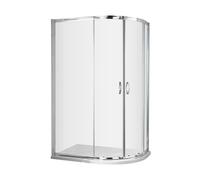 Nuie Ella Offset Quadrant Shower Enclosure | Chrome | Aluminium | 900mm x 1200mm x 1850mm