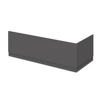 Nuie End Bath Panel with Plinth | Gloss Grey | MFC | 800mm