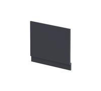 Nuie End Bath Panel with Plinth | Satin Soft Black | MDF | 700mm
